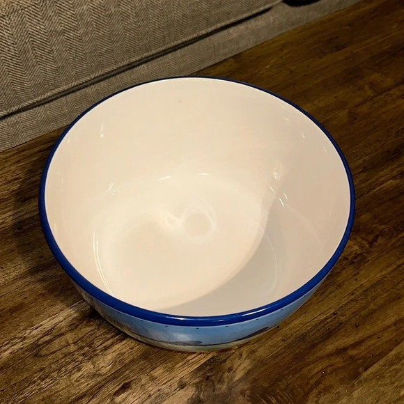 KIC Brushes Hand Painted Earthenware K.I.C. 10” Large Serving Salad Bowl - Picture 7 of 15